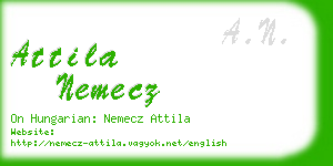 attila nemecz business card